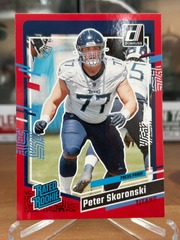 2023 Panini Donruss Red Press Proof Peter Skoronski #395 Rated Rookie RC Titans